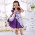 wholesale baby clothes ruffle purple princess dresses